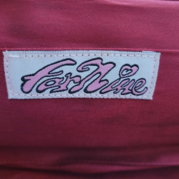 Vintage 80's Burgundy All Over Button Clutch - Picture 4 of 4